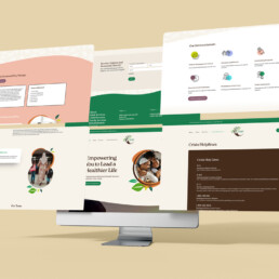 Zaif Health website showcasing holistic care for refugees.